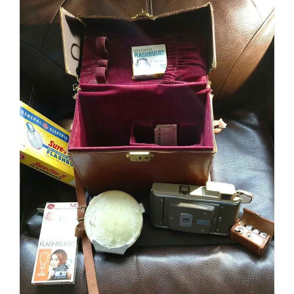 polaroid land camera 80a automatic case Flash bulbs manuals Filters